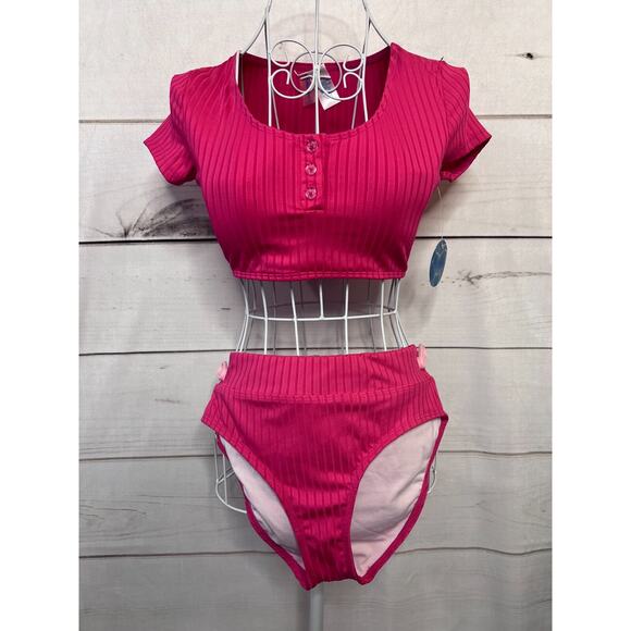 Decree Other - Decree Size Small Two Piece Bathing Suit NWT Magenta